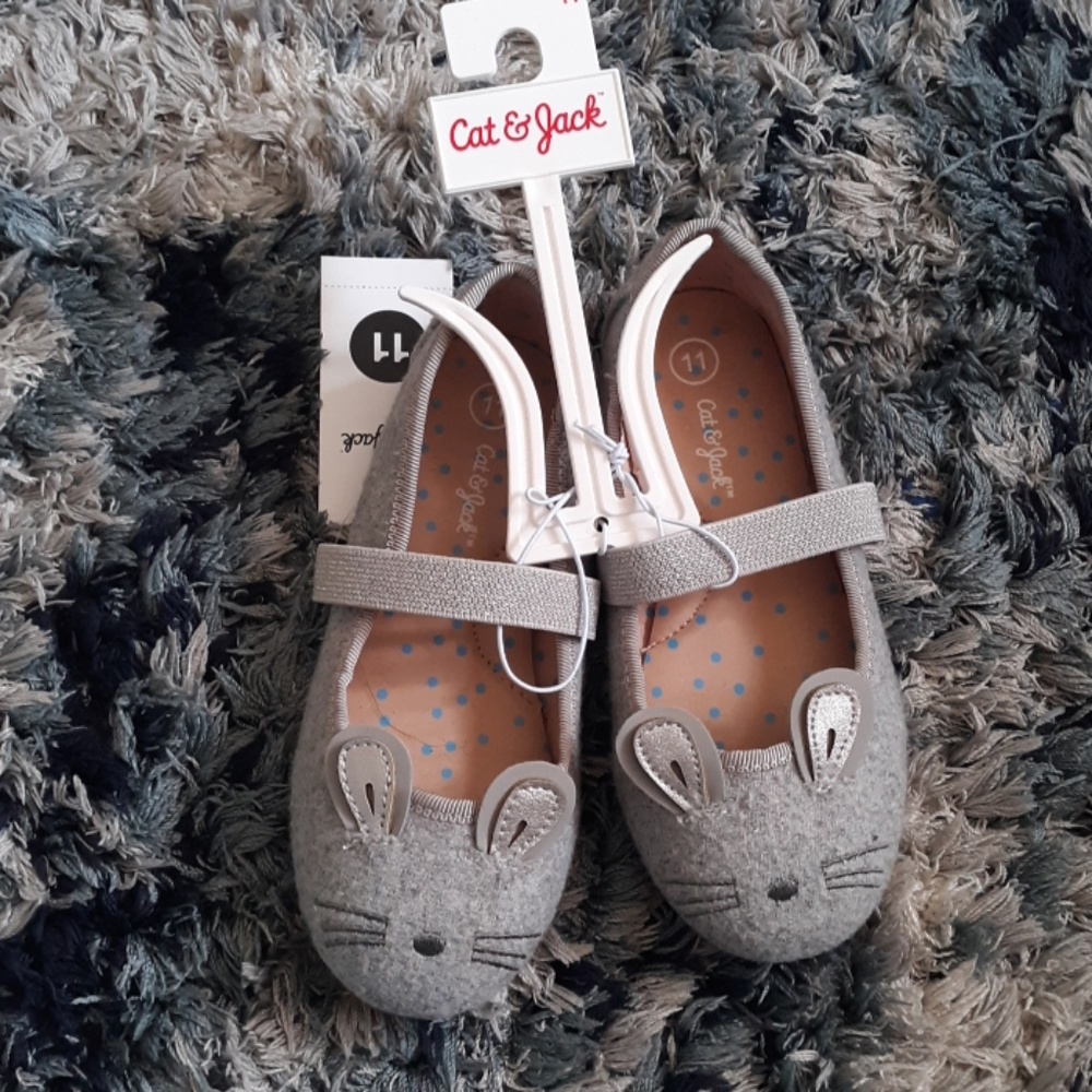 Cat & Jack Grey Mouse Shoes